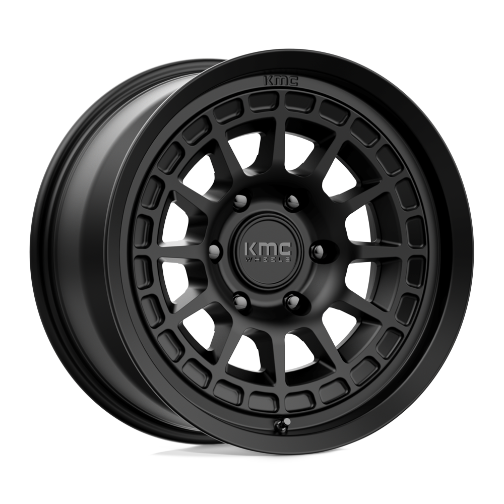 17X8.5 KMC KM719 CANYON SATIN BLACK 6X135