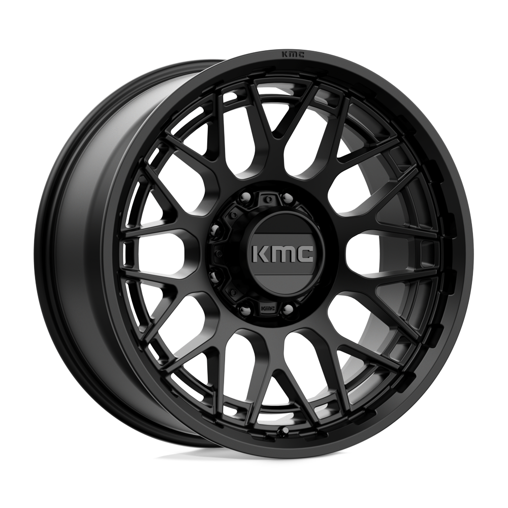 20X9 KMC KM722 TECHNIC SATIN BLACK 8X180