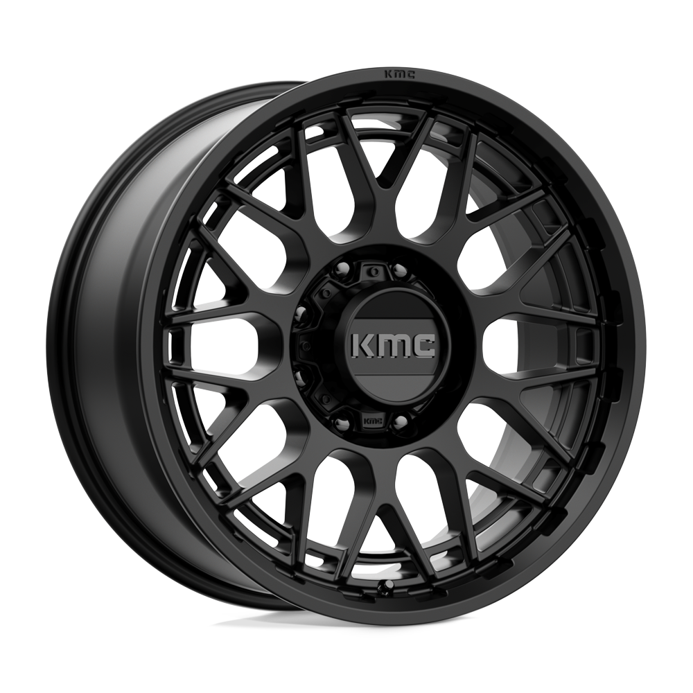 20X9 KMC KM722 TECHNIC SATIN BLACK 8X180
