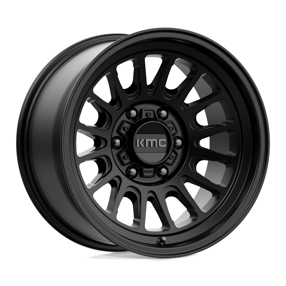 17X8.5 KMC KM724 IMPACT OL SATIN BLACK 6X120