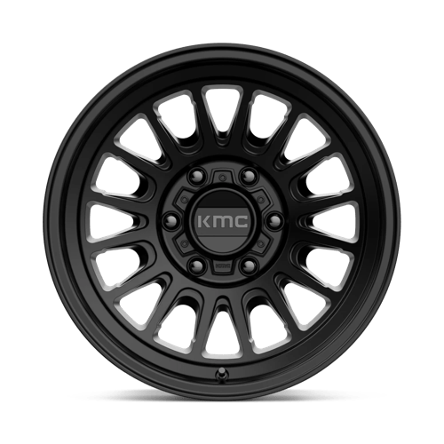 17X8.5 KMC KM724 IMPACT OL SATIN BLACK 6X120