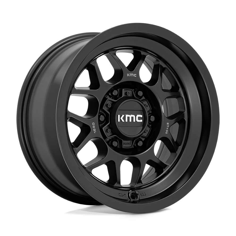 16X8 KMC KM725 TERRA SATIN BLACK 6X139.7