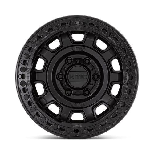 17X9 KMC KM236 TANK BEADLOCK SATIN BLACK 5X127