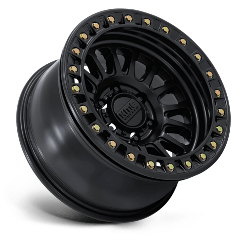 17X9 KMC KM239 IMPACT BEADLOCK MATTE BLACK 6X139.7
