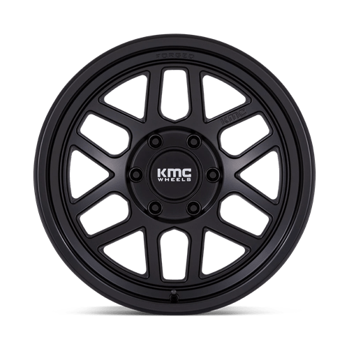 18X9 KMC KM446 MESA FORGED MONOBLOCK SATIN BLACK 6X135