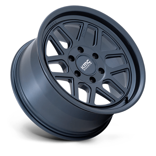 18X9 KMC KM446 MESA FORGED MONOBLOCK METALLIC BLUE 6X135