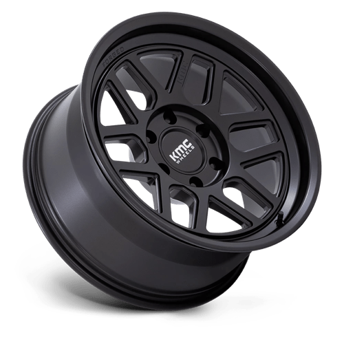 18X9 KMC KM446 MESA FORGED MONOBLOCK SATIN BLACK 6X135