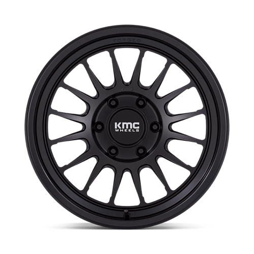 18X9 KMC KM447 IMPACT FORGED MONOBLOCK SATIN BLACK 6X139.7