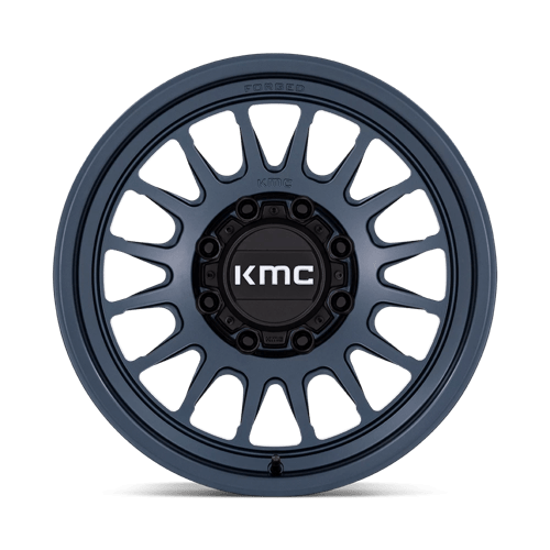 18X9 KMC KM452 IMPACT FORGED MONOBLOCK METALLIC BLUE 8X170