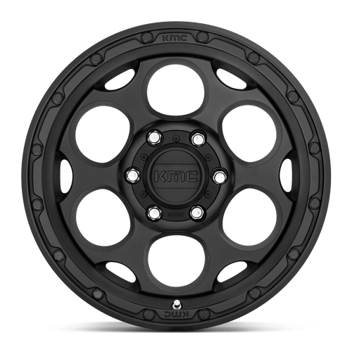 17X8.5 KMC KM541 DIRTY HARRY TEXTURED BLACK 6X139.7