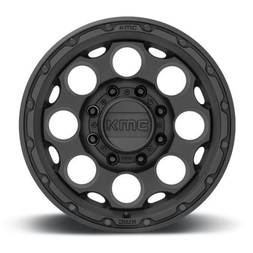 17X8.5 KMC KM541 DIRTY HARRY TEXTURED BLACK 8X170