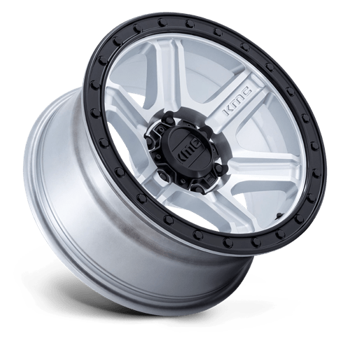 17X8.5 KMC KM551 OUTRUN MACHINED W/ GLOSS BLACK LIP 6X135
