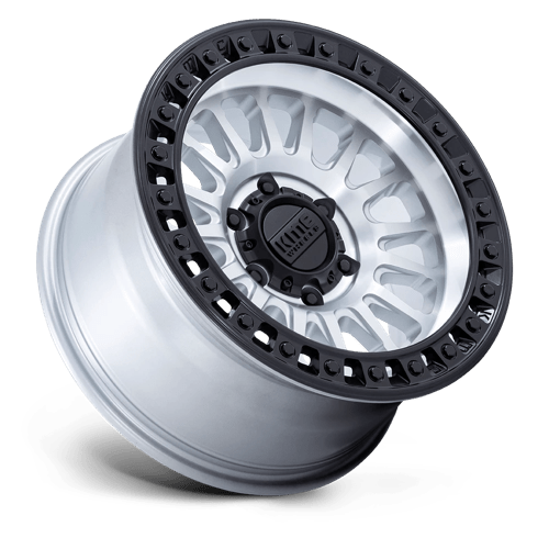 18X9 KMC KM552 IMS MACHINED W/ MATTE BLACK LIP 5X127