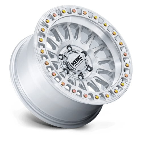 17X8.5 KMC KM552 IMS GLOSS SILVER W/ MACHINED FACE 5X108