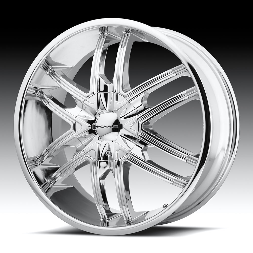 24X9.5 KMC KM678 SPLINTER CHROME 5X114.3/5X120.65