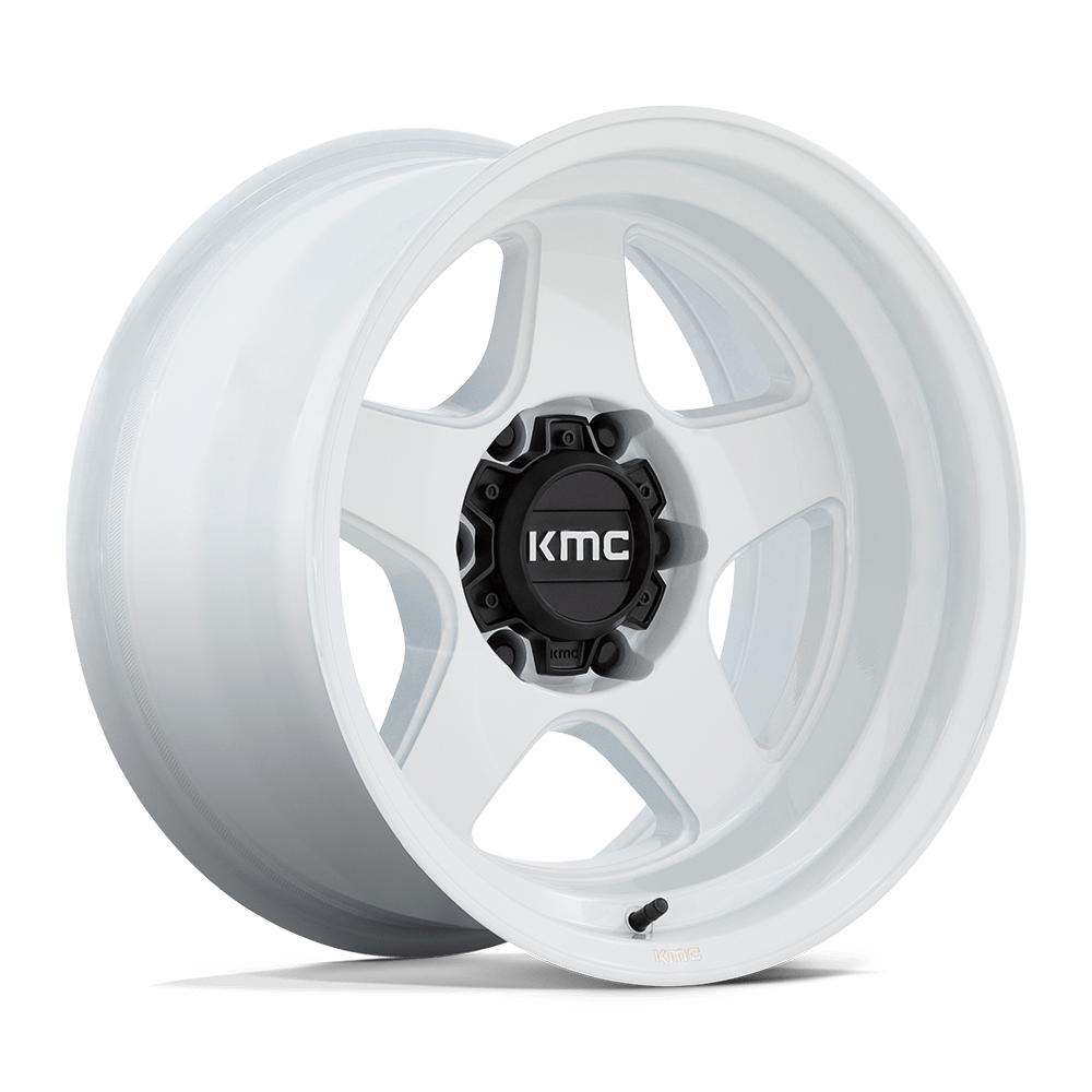 17X9 KMC KM728 LOBO GLOSS WHITE 5X127