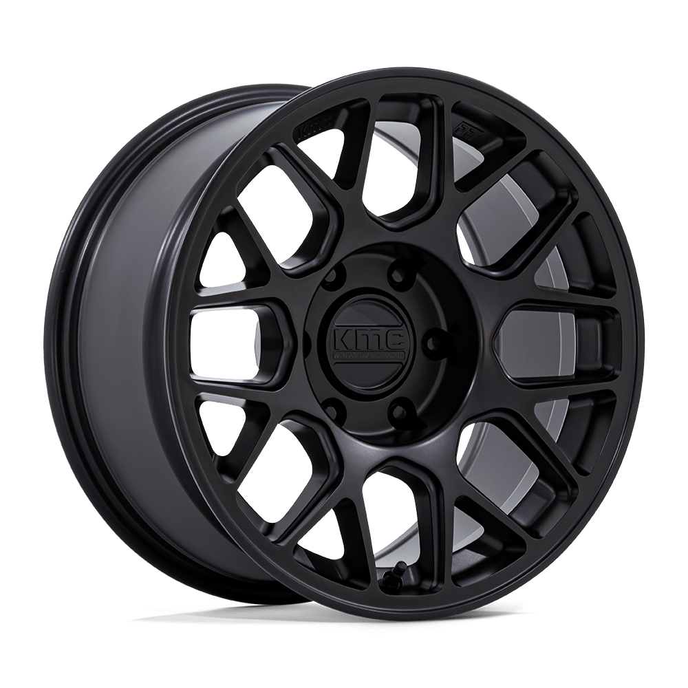 17X8.5 KMC KM730 HATCHET MATTE BLACK 5X127