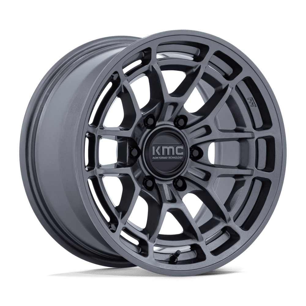 17X8.5 KMC KM732 ARCHER RIMS - GLOSS ANTHRACITE 6X139.7