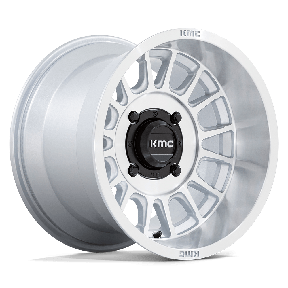 15X10 KMC Powersports KS138 IMPACT UTV SILVER W/ MACHINED FACE 4X137