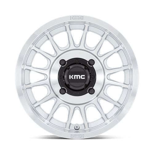 15X7 KMC Powersports KS138 IMPACT UTV SILVER W/ MACHINED FACE 4X156
