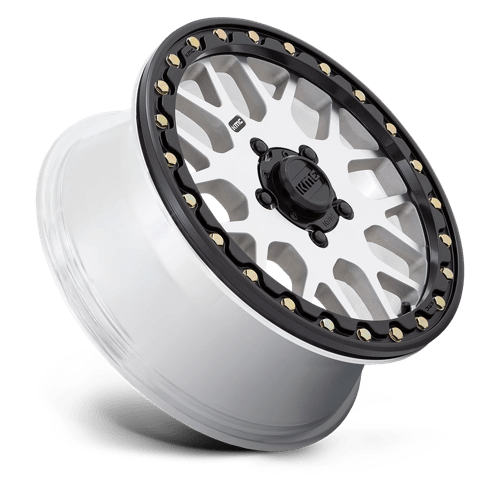 15X6 KMC Powersports KS235 GRENADE BEADLOCK MACHINED 5X114.3
