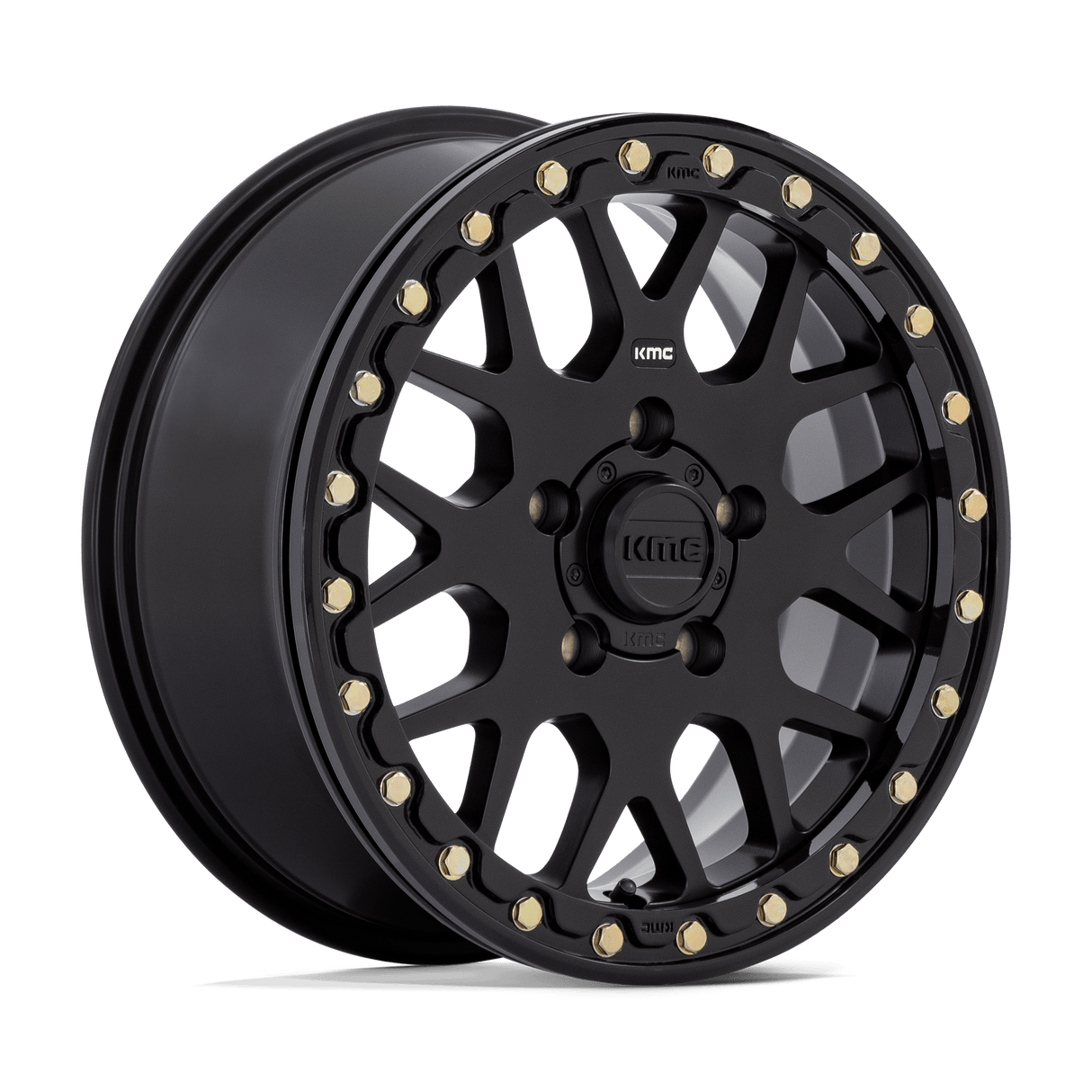 15X6 KMC Powersports KS235 GRENADE BEADLOCK SATIN BLACK 5X114.3