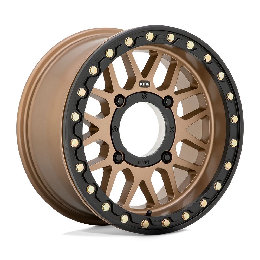 15X6 KMC Powersports KS235 GRENADE BEADLOCK SATIN BRONZE 4X137