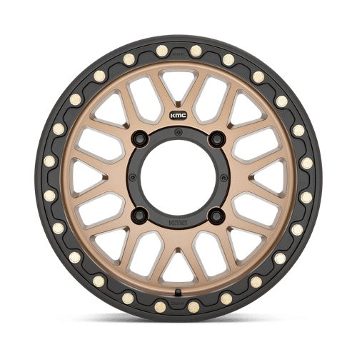 15X7 KMC Powersports KS235 GRENADE BEADLOCK SATIN BRONZE 4X110