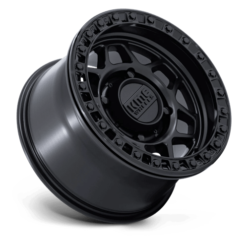 15X8 KMC Powersports KS241 TORX BEADLOCK MATTE BLACK W/ GLOSS BLACK RG 5X114.3