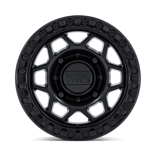 15X7 KMC Powersports KS241 TORX BEADLOCK MATTE BLACK W/ GLOSS BLACK RG 6X139.7