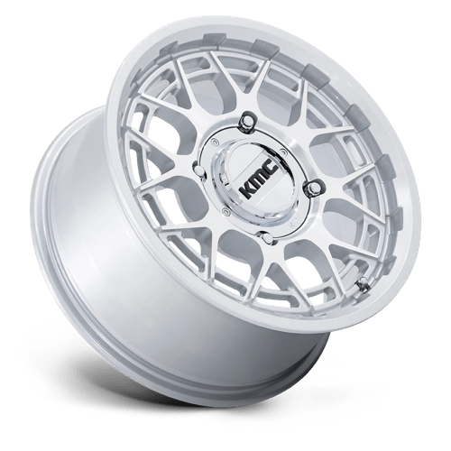 15X7 KMC Powersports KS139 TECHNIC UTV GLOSS SILVER MACHINED 4X156