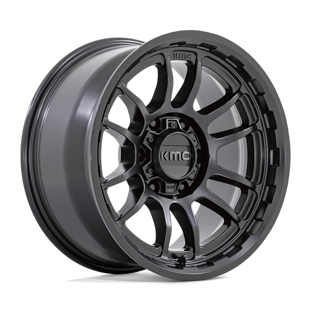 17X8.5 KMC KM727 WRATH SATIN BLACK 6X135