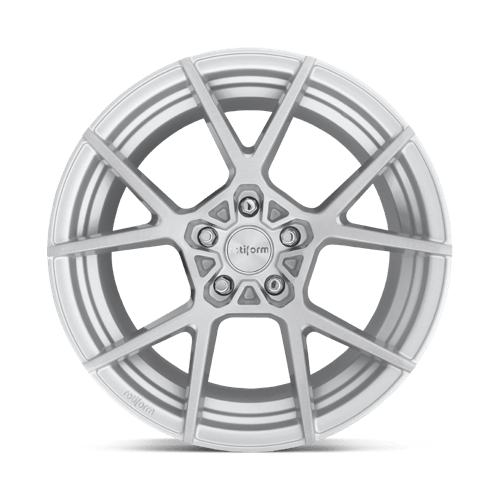 18X8.5 Rotiform R138 KPS GLOSS SILVER BRUSHED 5X112