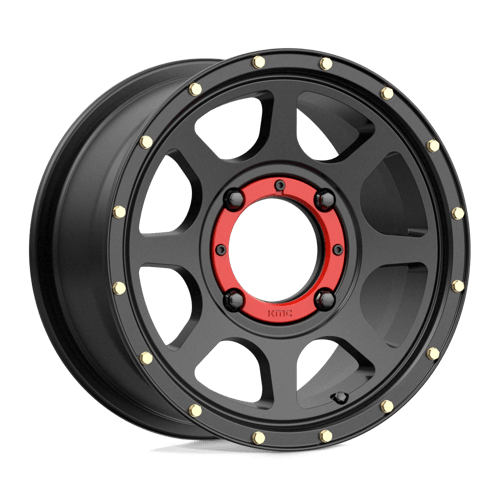 14X7 KMC Powersports KS134 ADDICT 2 SATIN BLACK 4X137