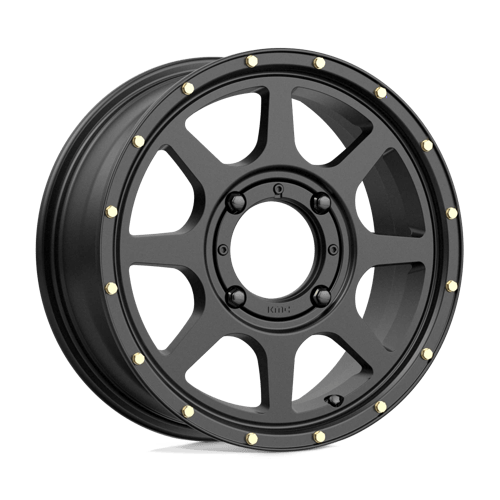 15X6 KMC Powersports KS134 ADDICT 2 SATIN BLACK 4X137