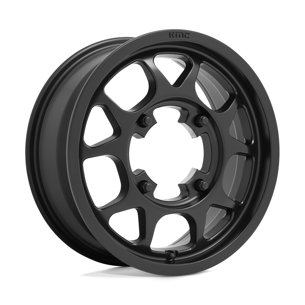 15X6 KMC Powersports KS136 TORO SATIN BLACK 4X137