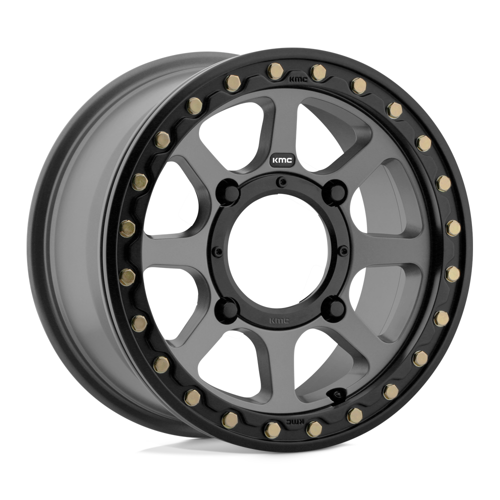 15X6 KMC Powersports KS234 ADDICT 2 BEADLOCK SATIN GRAY 4X156