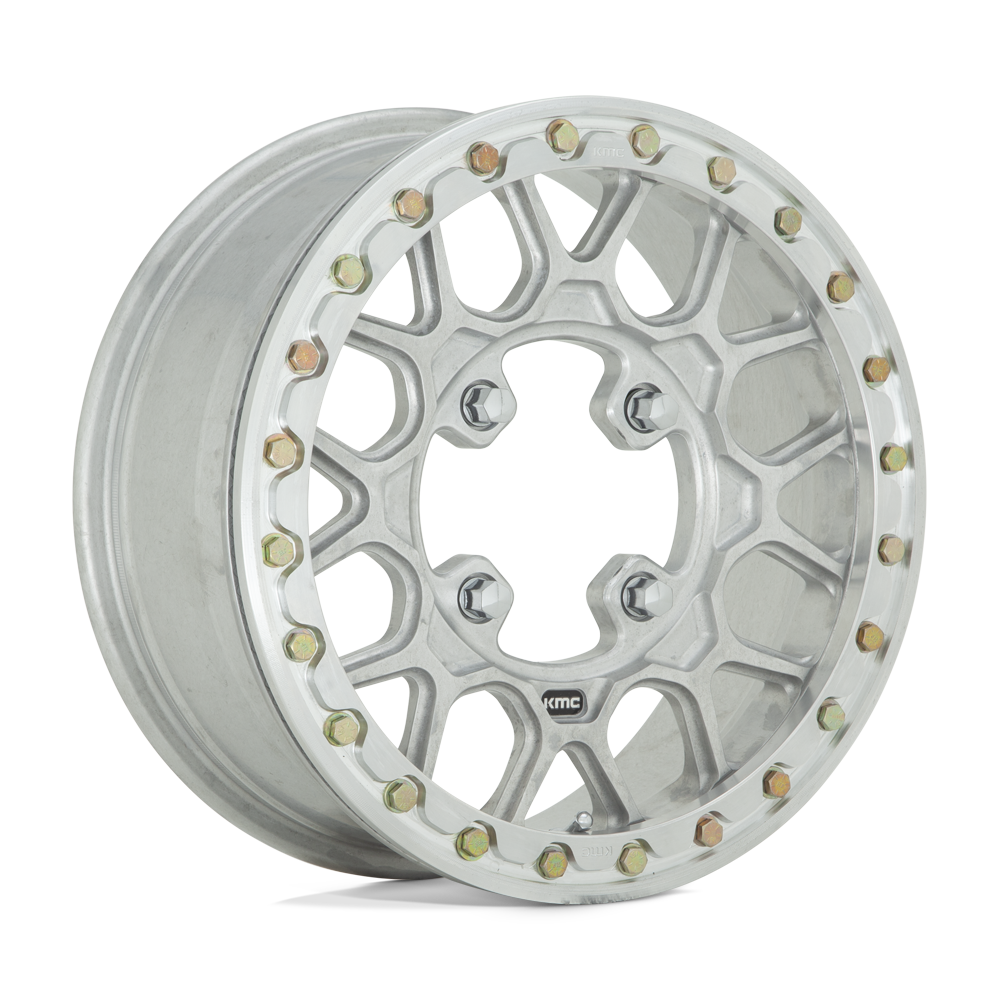 15X6 KMC Powersports KS435 GRENADE BEADLOCK FORGED RAW MACHINED FORGED 4X137