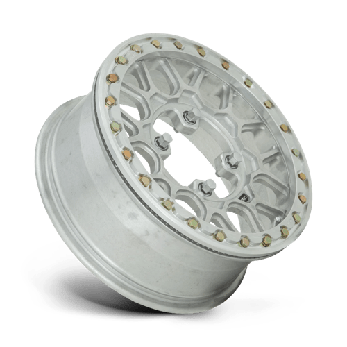15X6 KMC Powersports KS435 GRENADE BEADLOCK FORGED RAW FINISH 4X156