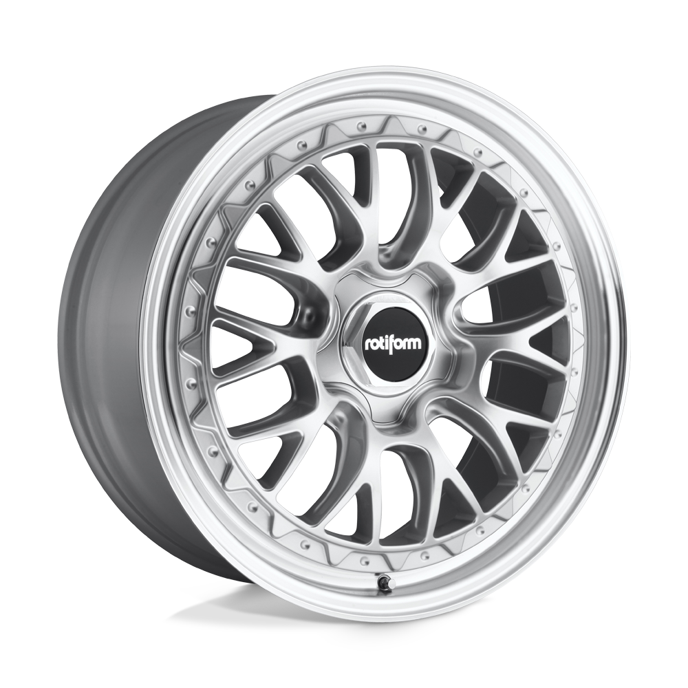 18X8.5 Rotiform R155 LSR GLOSS SILVER MACHINED 5X112