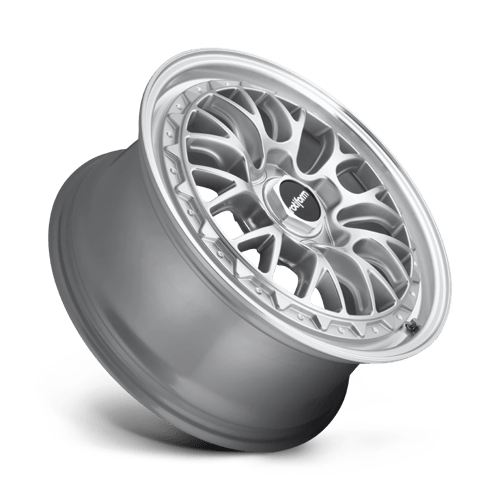 18X9.5 Rotiform R155 LSR GLOSS SILVER MACHINED 5X100