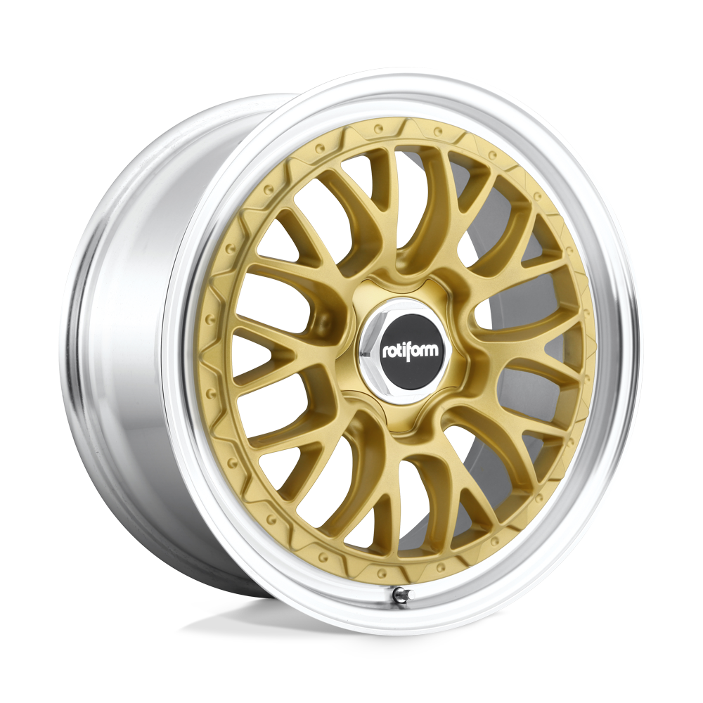 19X8.5 Rotiform R156 LSR MATTE GOLD MACHINED 5X112