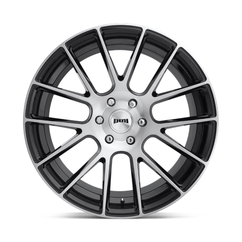 22X9.5 DUB 1PC S206 LUXE GLOSS BLACK BRUSHED 6X139.7