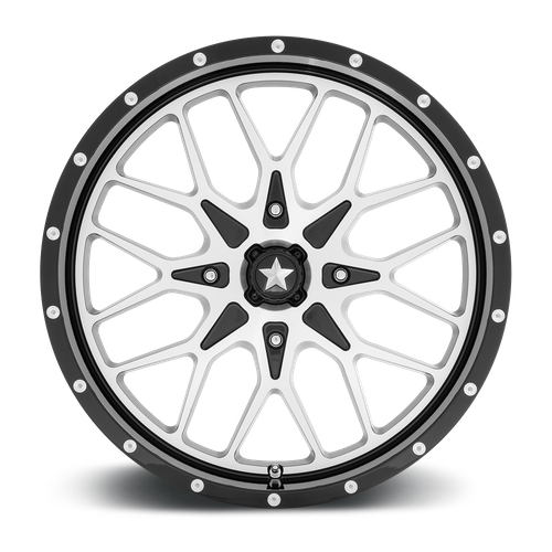 14X7 MSA Offroad Wheels M45 PORTAL GLOSS BLACK MACHINED 4X110