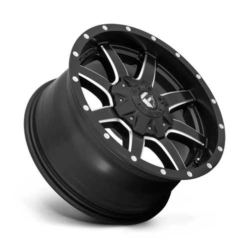 20X10 Fuel 1PC D538 MAVERICK RIMS - MATTE BLACK MILLED 8X180