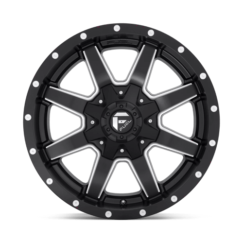 20X10 Fuel 1PC D538 MAVERICK RIMS - MATTE BLACK MILLED 8X180
