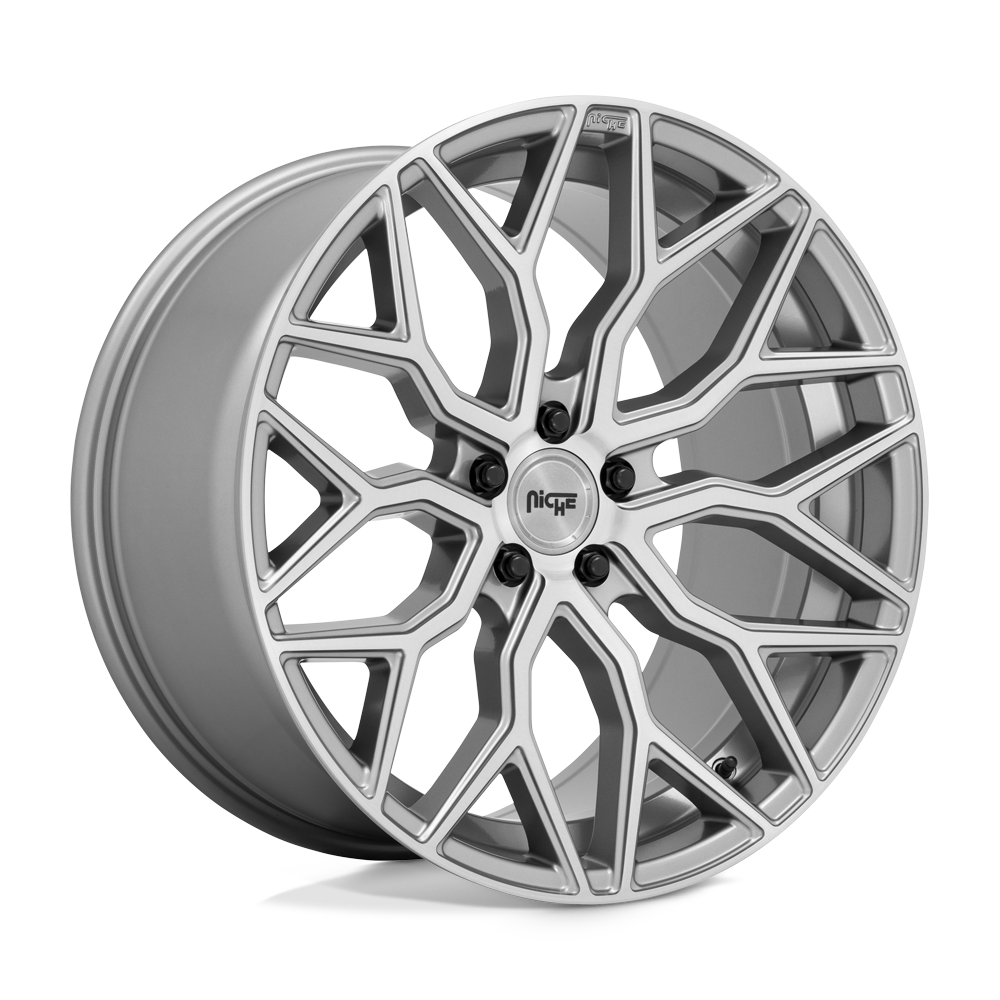 22X10 Niche 1PC M265 MAZZANTI ANTHRACITE BRUSHED TINT CLEAR 5X120