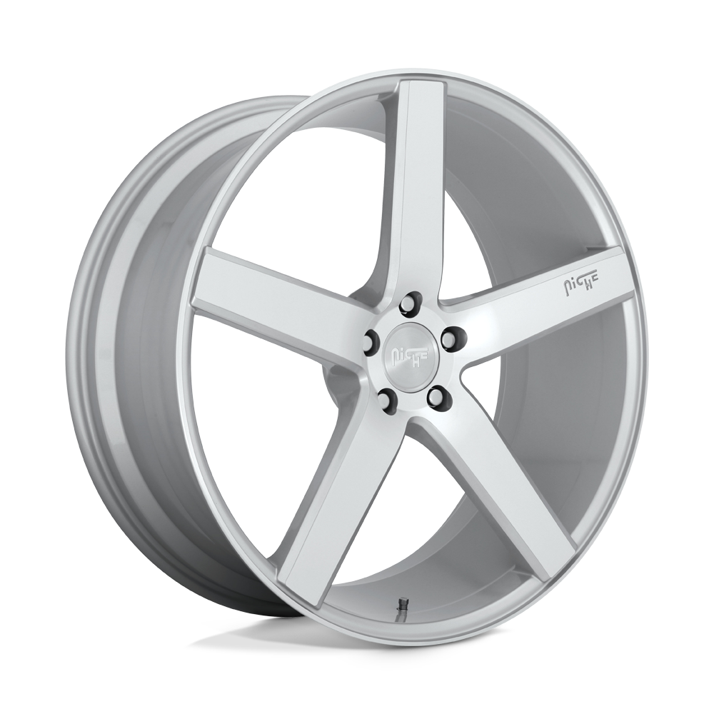 20X8.5 Niche 1PC M135 MILAN GLOSS SILVER MACHINED 5X114.3