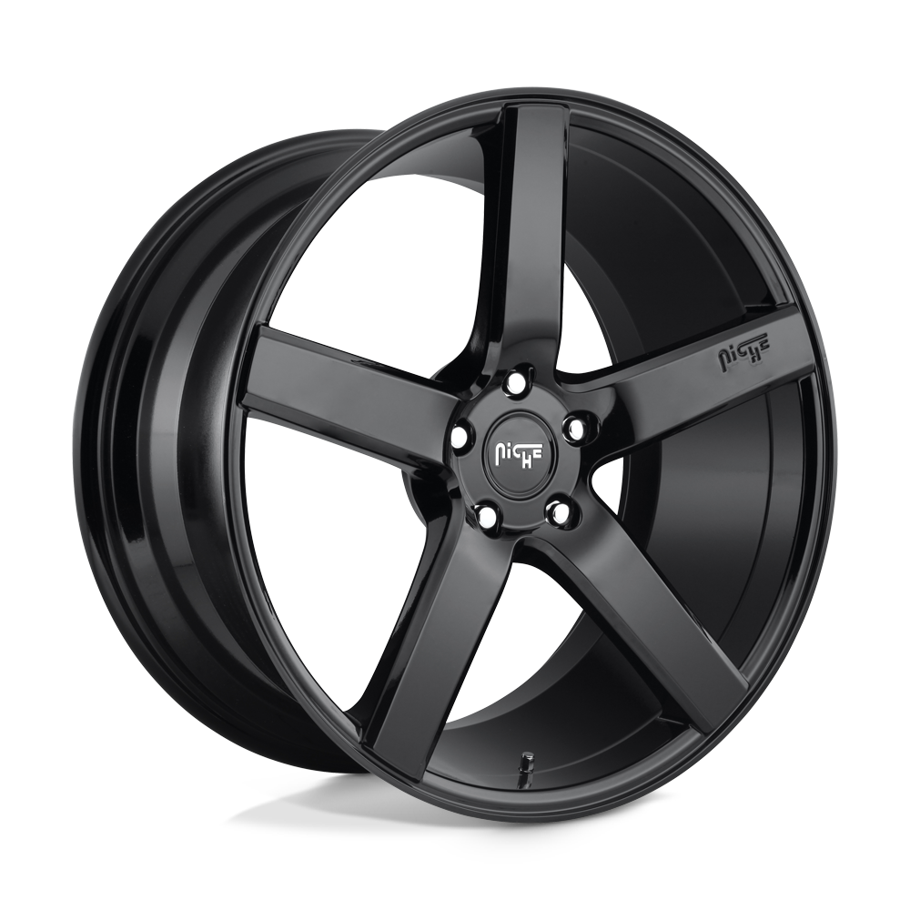20X8.5 Niche 1PC M188 MILAN GLOSS BLACK 5X114.3