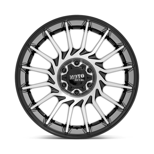 20X10 Moto Metal MO807 GLOSS BLACK MACHINED 5X127